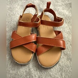 OshKosh B'gosh Tan and Brown Kids Sandals